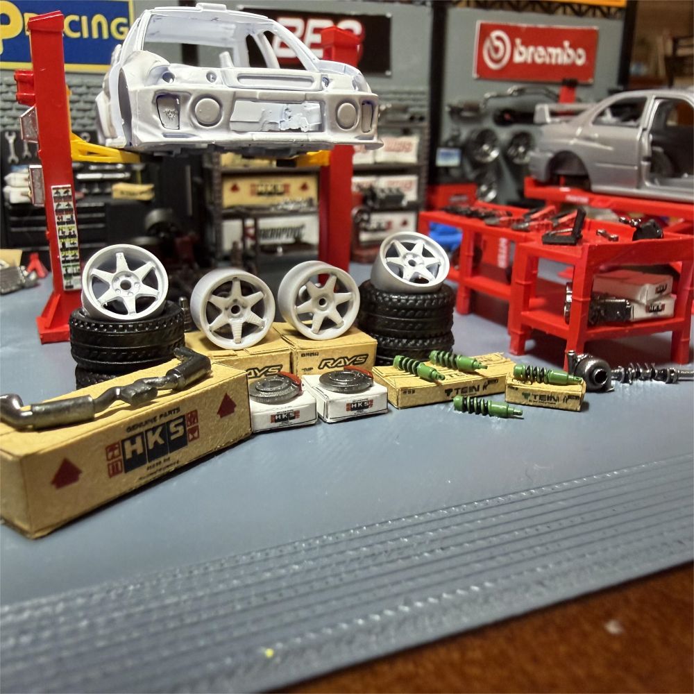 Diorama 1:64 hub caliper model - Auto Repair Shop Japan avaliação e preço