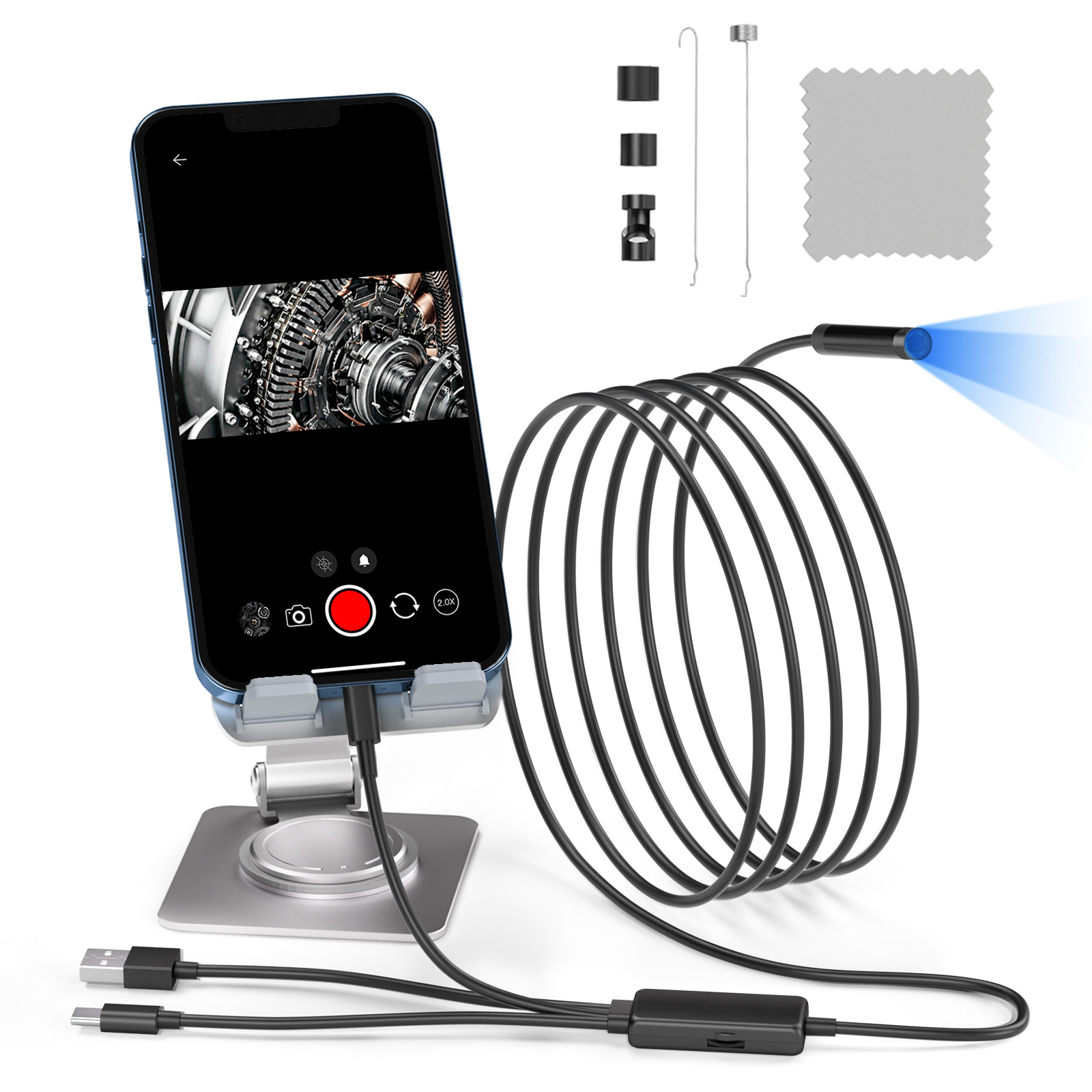 Nova chegada 3 em 1 1080p câme - Endoscope Inspection Camera avaliação e preço