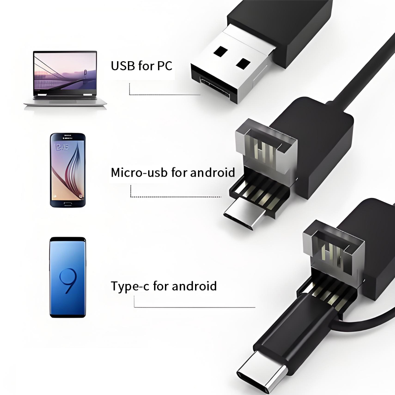 Dearsee 3 em 1 Android USB End - Endoscope Inspection Camera avaliação e preço